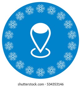 Location Icon Vector flat design style