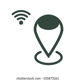 Location Icon Vector flat design style