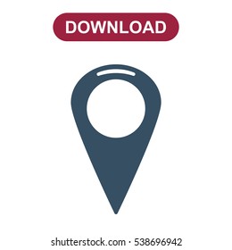 Location Icon Vector flat design style