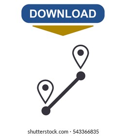 Location Icon Vector flat design style