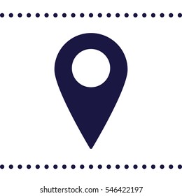 Location Icon Vector flat design style