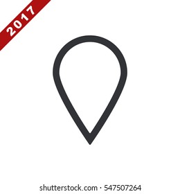 Location Icon Vector flat design style