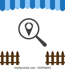 Location Icon Vector flat design style