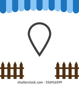 Location Icon Vector flat design style