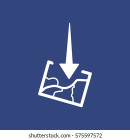 Location Icon Vector flat design style
