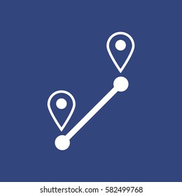 Location Icon Vector flat design style