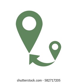 Location Icon Vector flat design style