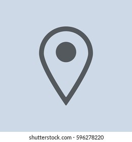 Location Icon Vector flat design style