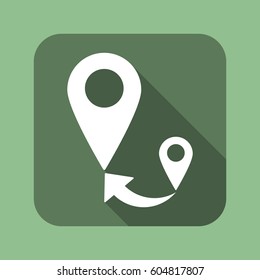 Location Icon Vector flat design style