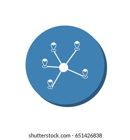 Location Icon Vector flat design style