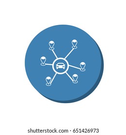 Location Icon Vector flat design style