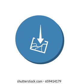 Location Icon Vector flat design style