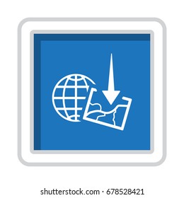 Location Icon Vector flat design style