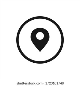 location icon vector. flat symbol illustration design.