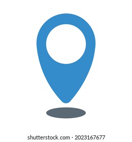 Location icon vector free download in blue clipart symbol maps