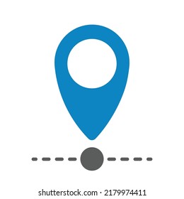 Location icon vector free download in blue clipart symbol maps user interface website business