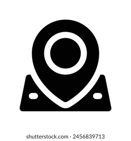 location icon. vector glyph icon for your website, mobile, presentation, and logo design.