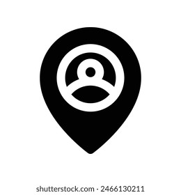 location icon. vector glyph icon for your website, mobile, presentation, and logo design.