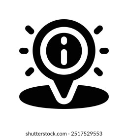 location icon. vector glyph icon for your website, mobile, presentation, and logo design.