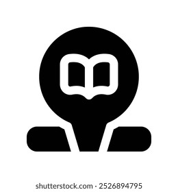 ícone de local. ícone de glifos vetoriais para o design de seu site, celular, apresentação e logotipo.