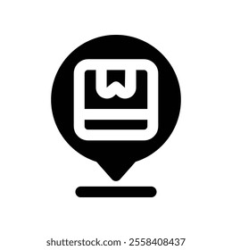 location icon. vector glyph icon for your website, mobile, presentation, and logo design.