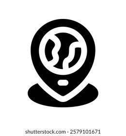 location icon. vector glyph icon for your website, mobile, presentation, and logo design.