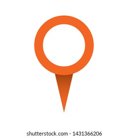 Location icon. Vector icon. Gps position, map pin symbol.