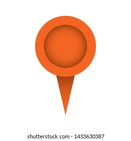 Location icon. Vector icon. Gps position, map pin symbol.