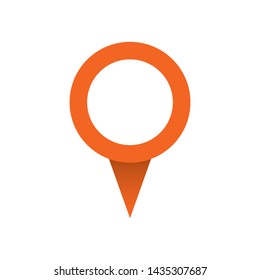 Location icon. Vector icon. Gps position, map pin symbol.