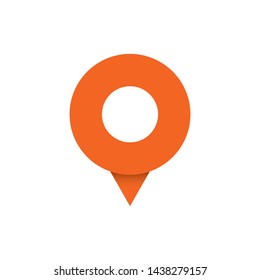 Location icon. Vector icon. Gps position, map pin symbol.