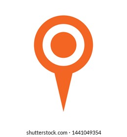 Location icon. Vector icon. Gps position, map pin symbol.