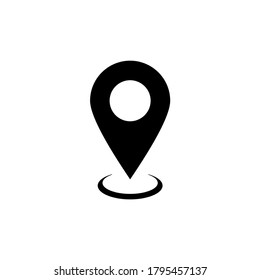 Vector de icono de ubicación. Diseño de símbolos de icono de guía