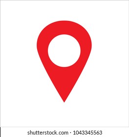 Ilustración vectorial de icono de ubicación