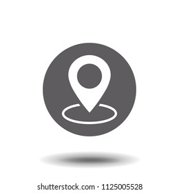Location icon. Vector illustration.