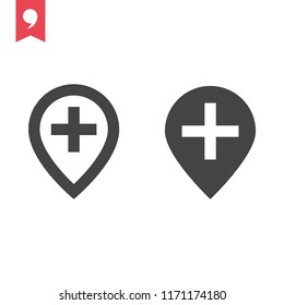 Location icon. Vector illustration.