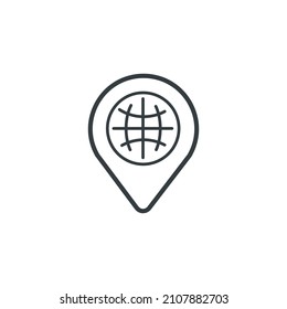 Location icon, vector location icon, vector illustration.