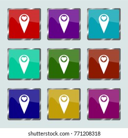 location icon, vector illustration