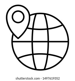 Location Icon, Vector Illustration, Business Outline