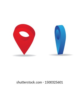 location icon Vector Illustration design Logo template