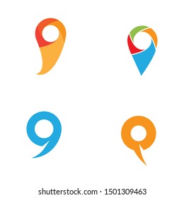 location icon Vector Illustration design Logo template