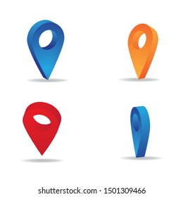 location icon Vector Illustration design Logo template