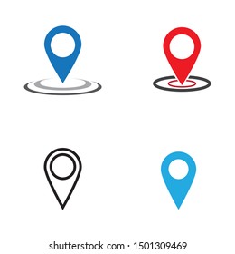 location icon Vector Illustration design Logo template