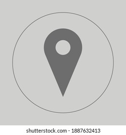 Vektorgrafik-Design des Location Icon