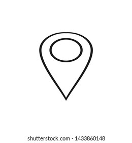 Location icon vector illustration. Flat icon Location Marker symbol