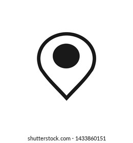 Location icon vector illustration. Flat icon Location Marker symbol