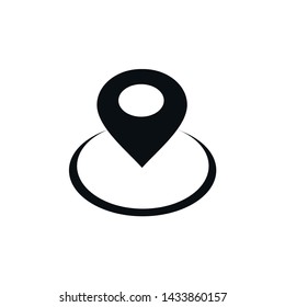 Location icon vector illustration. Flat icon Location Marker symbol