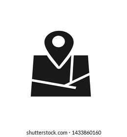 Location icon vector illustration. Flat icon Location Marker symbol