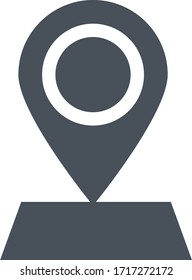 location icon vector illustration flat