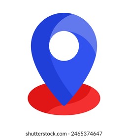 Location icon vector illustration in flat style