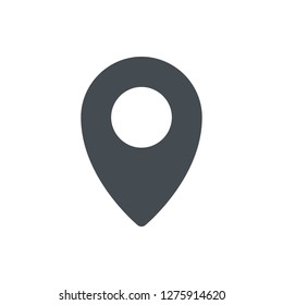 Location Icon Vector Illustration in Glyph Style for Any Purpose